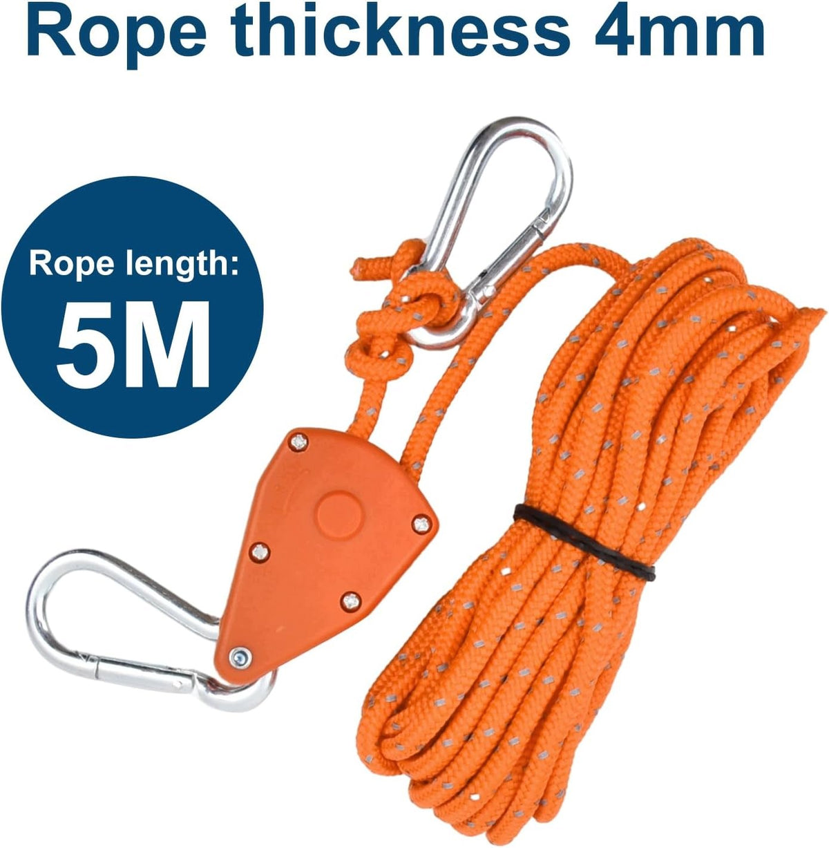 TENT LINKS 5M REFLECTIVE ALUMINUM PULLEY 4 PIECES Manufacturer code LINKI NAMIOTU ODBLASKOWE KOŁO PASOWE CAM