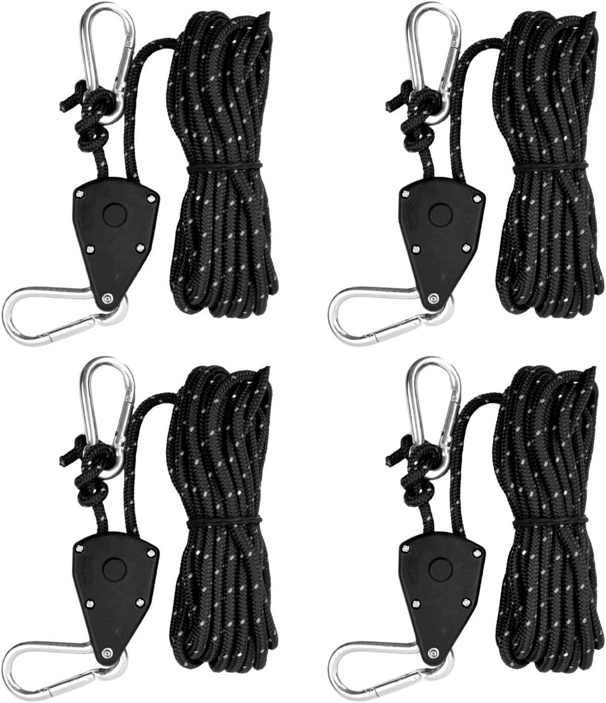 TENT LINKS 5M REFLECTIVE ALUMINUM PULLEY 4 PIECES