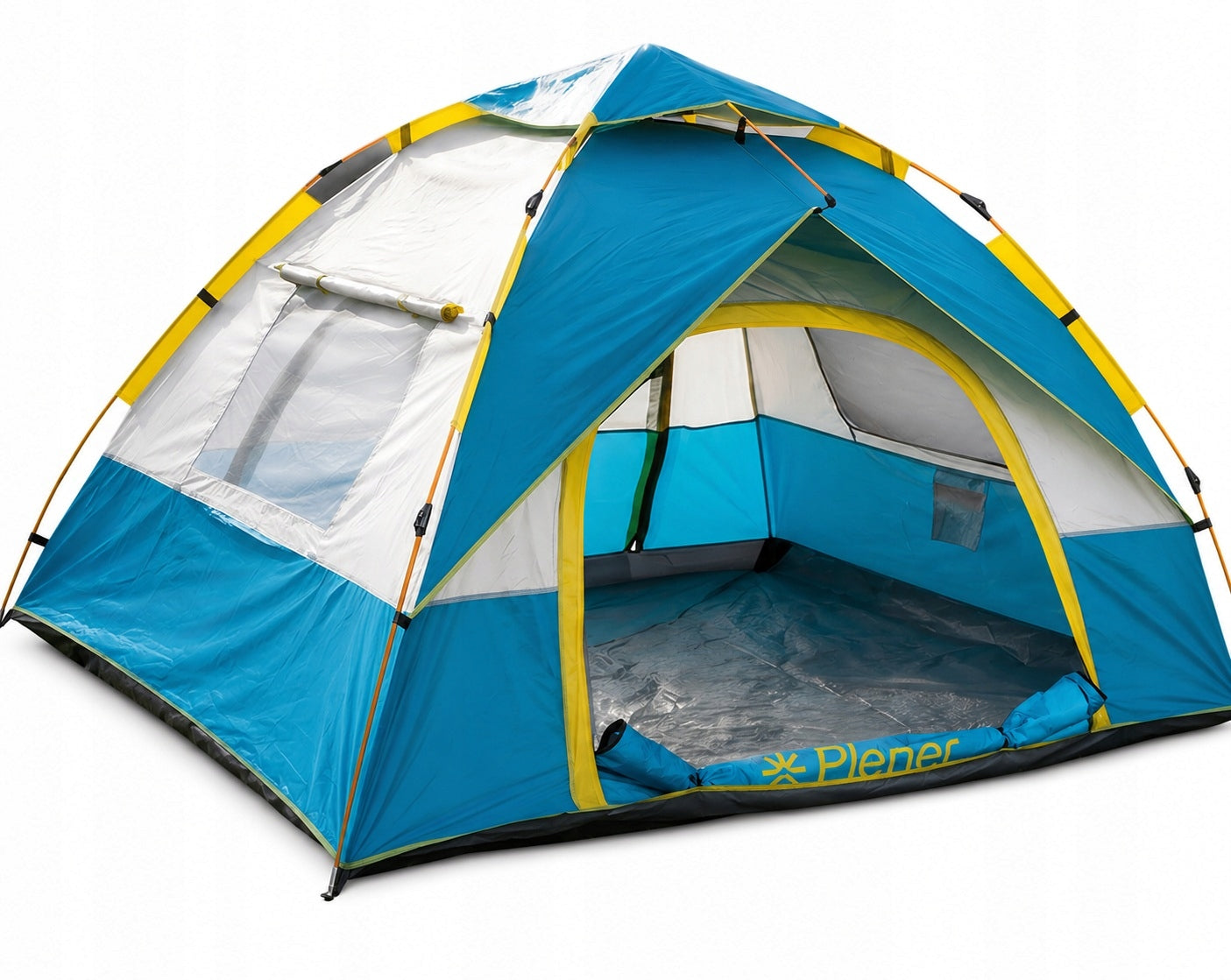 TENT OPEN AIR BLUE Camping HIKING 3-PERSON 200 x 220 cm