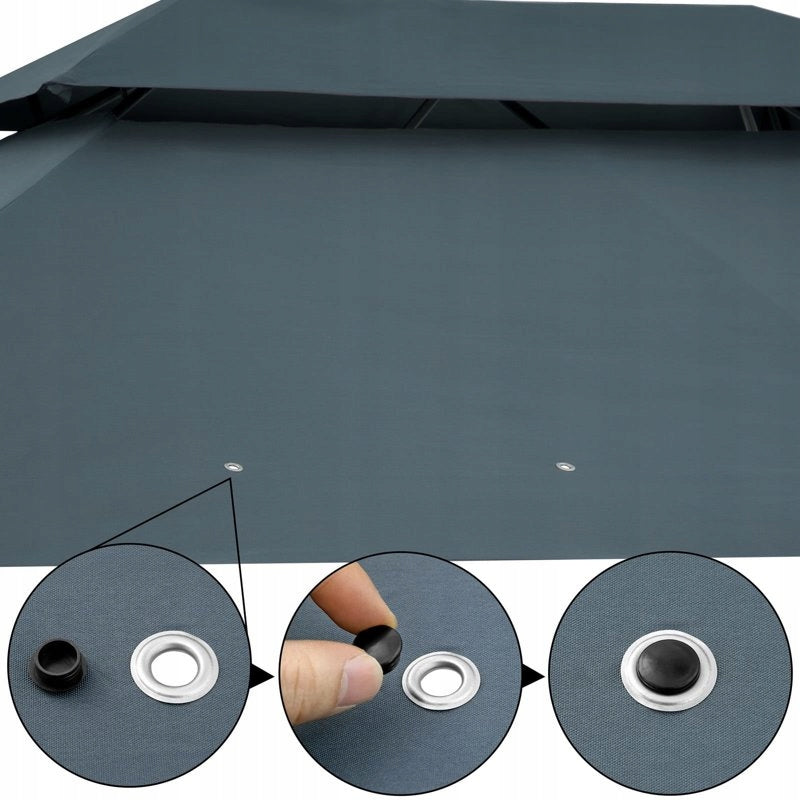 TENT PAVILION GARDEN GAZEBO 3x4 ANTHRACITE Length 4 m