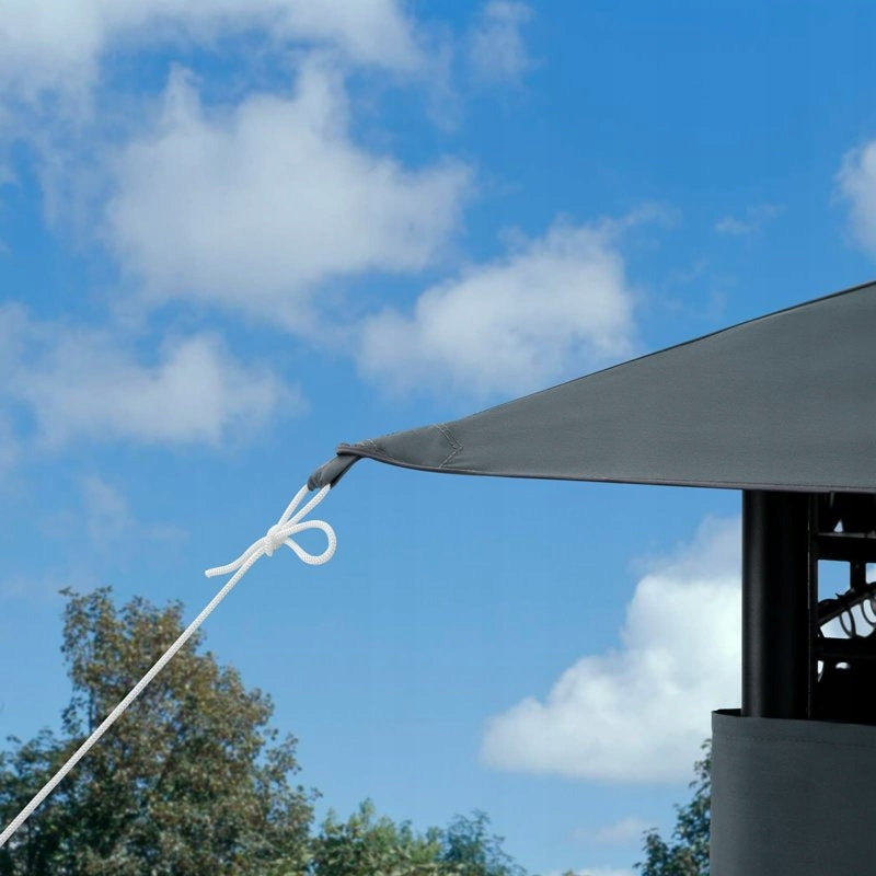 TENT PAVILION GARDEN GAZEBO 3x4 ANTHRACITE Width 3 m