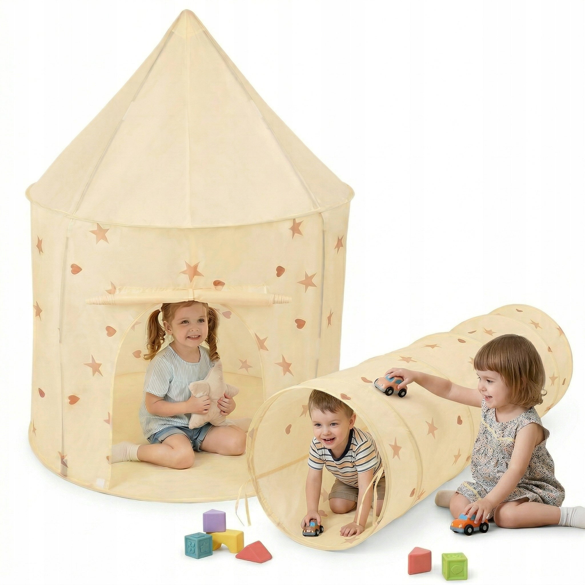 TENT PAVILION TUNNEL COTTAGE FOR CHILDREN CASTLE PALACE SQUARE TOYS TIPI Selonis