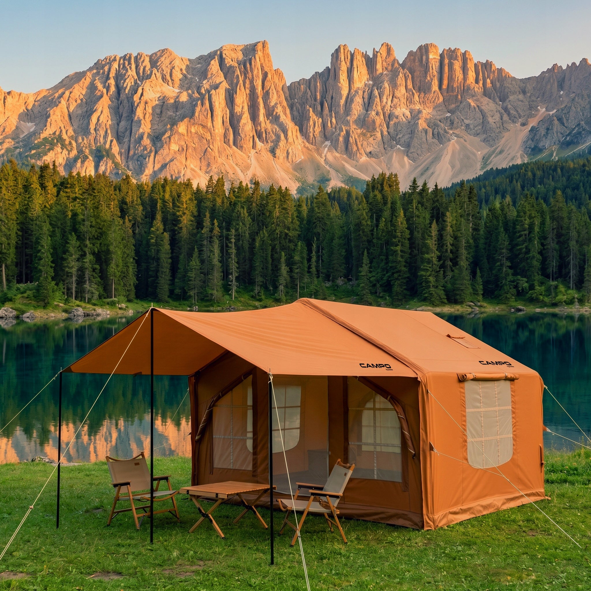 TENT PUMPED 5-7 PEOPLE OXFORD 420D LARGE VESTIBULE CAMPING GLAMPING XXL Manufacturer code NAMIOT-CAMPINGOWY-GLAMPINGOWY-Z-PRZEDSIONKIEM