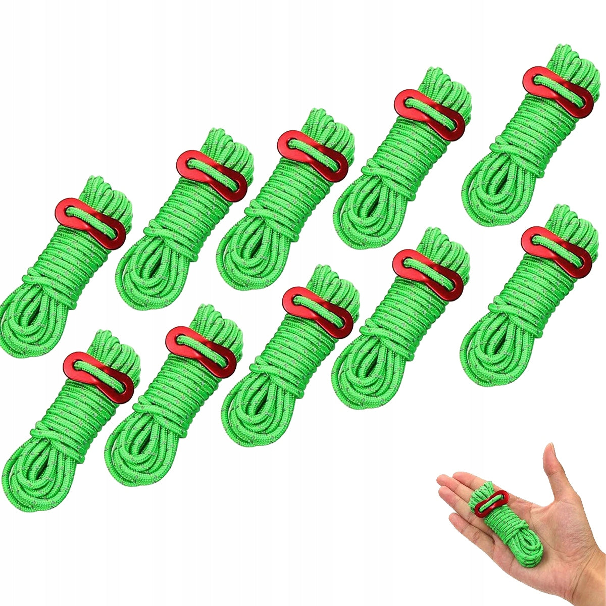 TENT ROPE WITH TENSIONERS REFLECTIVE ELEMENTS 40M 4MM Manufacturer code 6974800506670