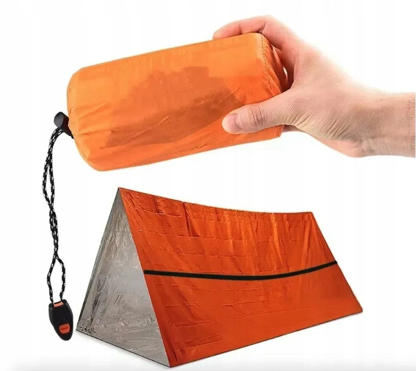 TENT SLEEPING BAG BLANKET FOIL NRC THERMAL RESCUE