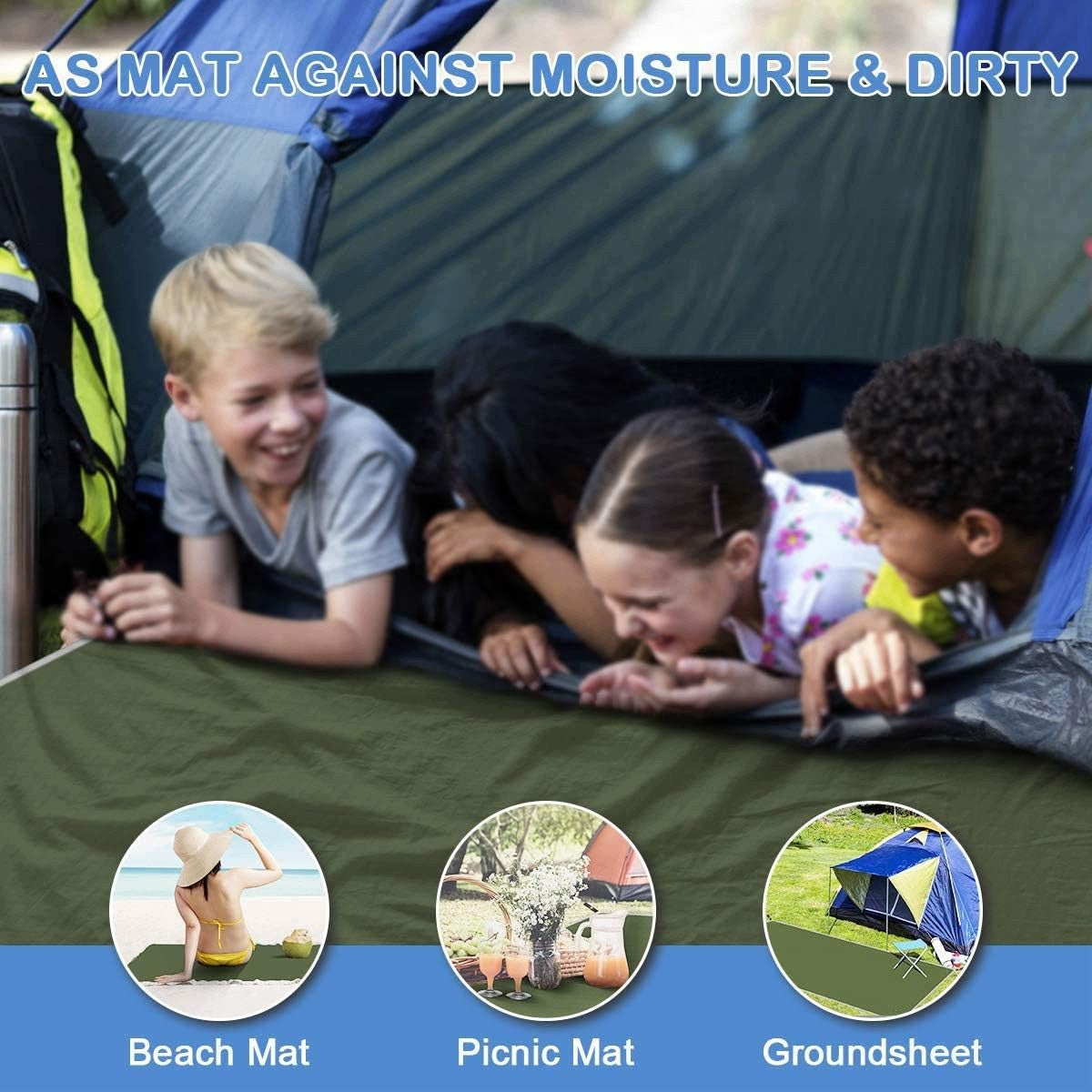 TENT TARPAULIN 240X220 WATERPROOF OXFORD 210D CAMPING MAT Manufacturer code PLANDEKA NAMIOTOWA KEMPINGOWA WODOSZCZEL
