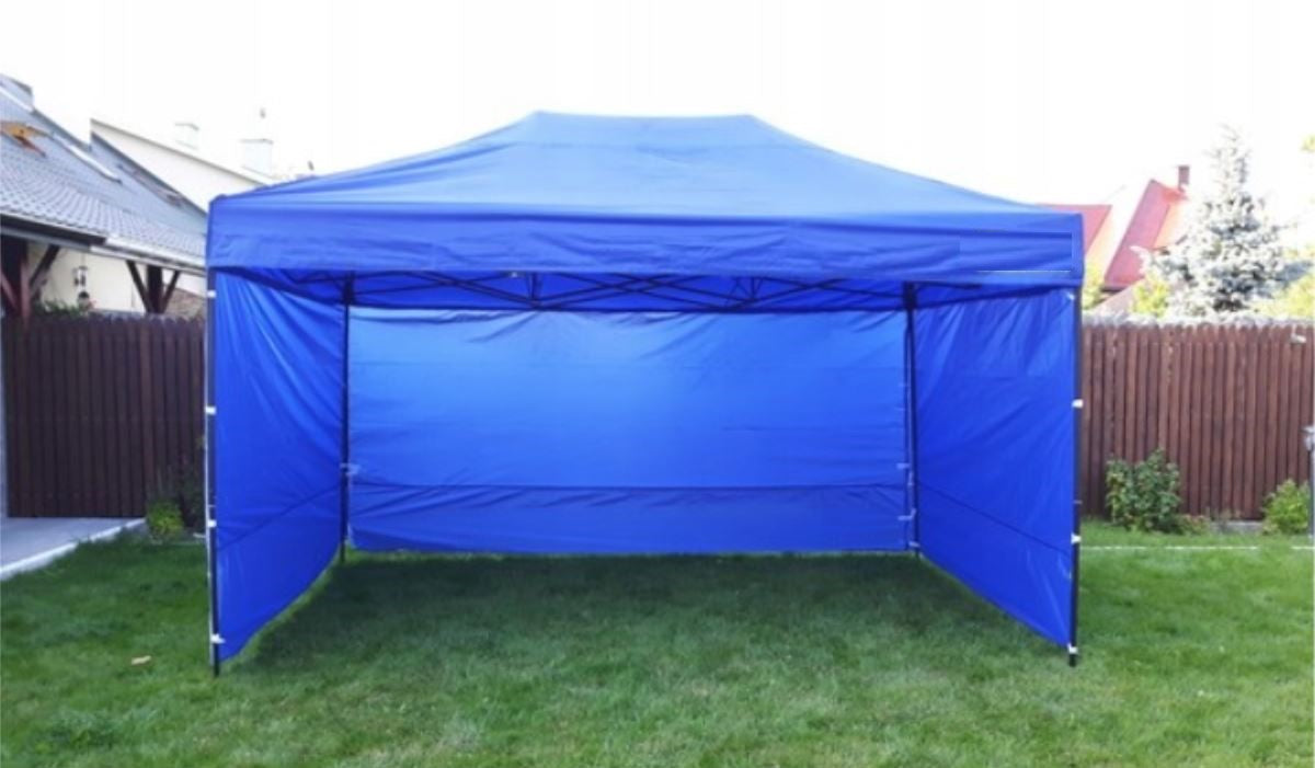 TENT TITANIUM 2x3 BLUE commercial pavilion strong garden express Length 3 m