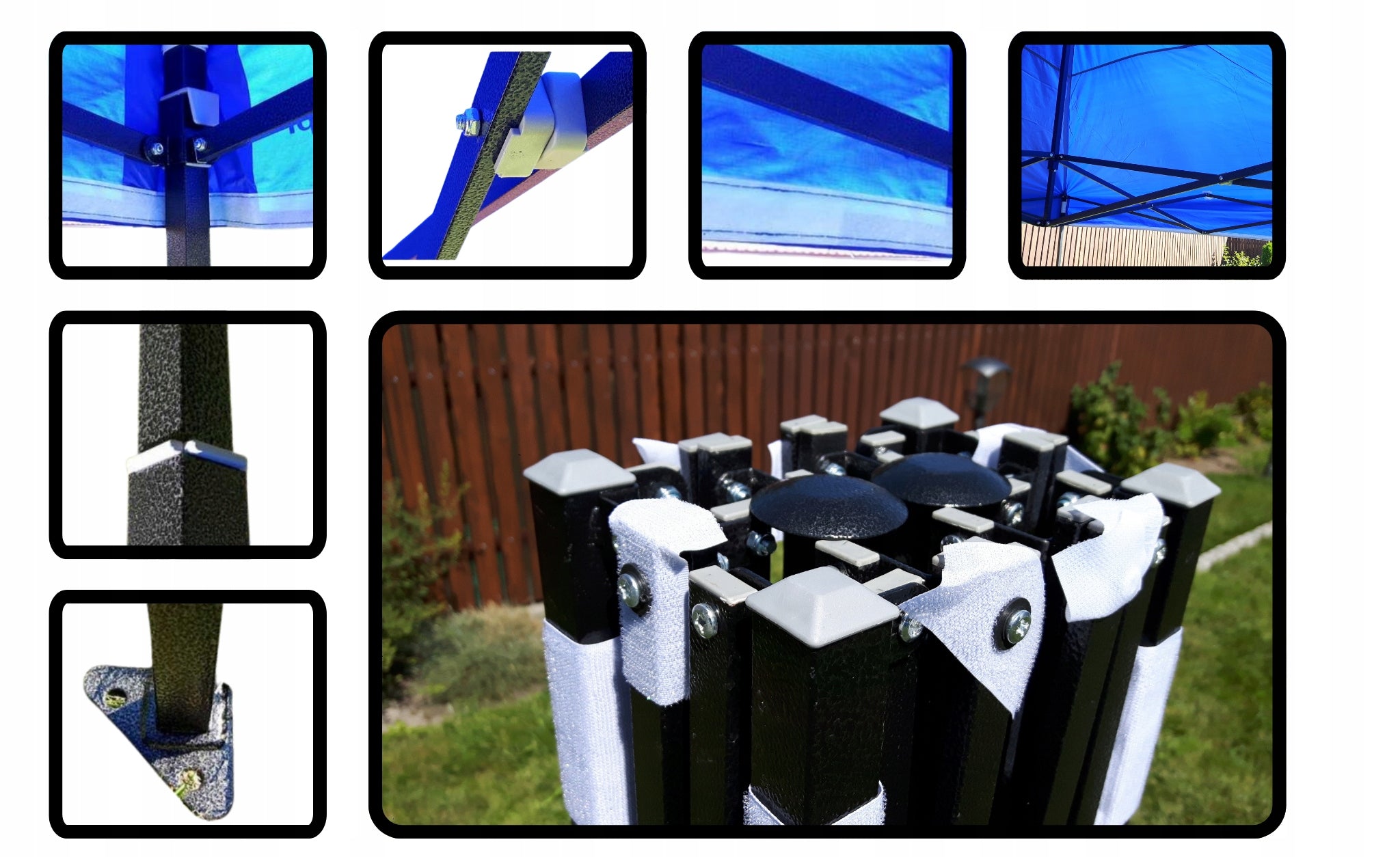 TENT TITANIUM 2x3 BLUE commercial pavilion strong garden express Packaging status original