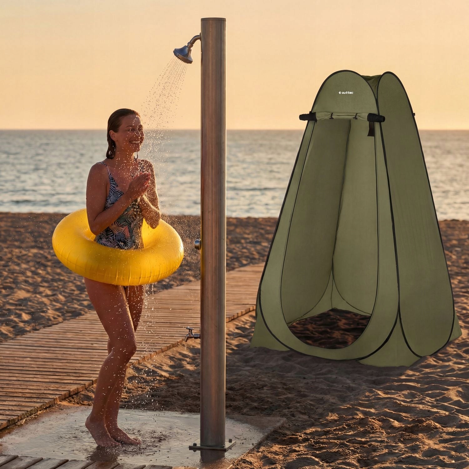 TENT TOILET SHOWER CHANGING ROOM COVER PORTABLE CAMPING OUTTEC Manufacturer code O-42605