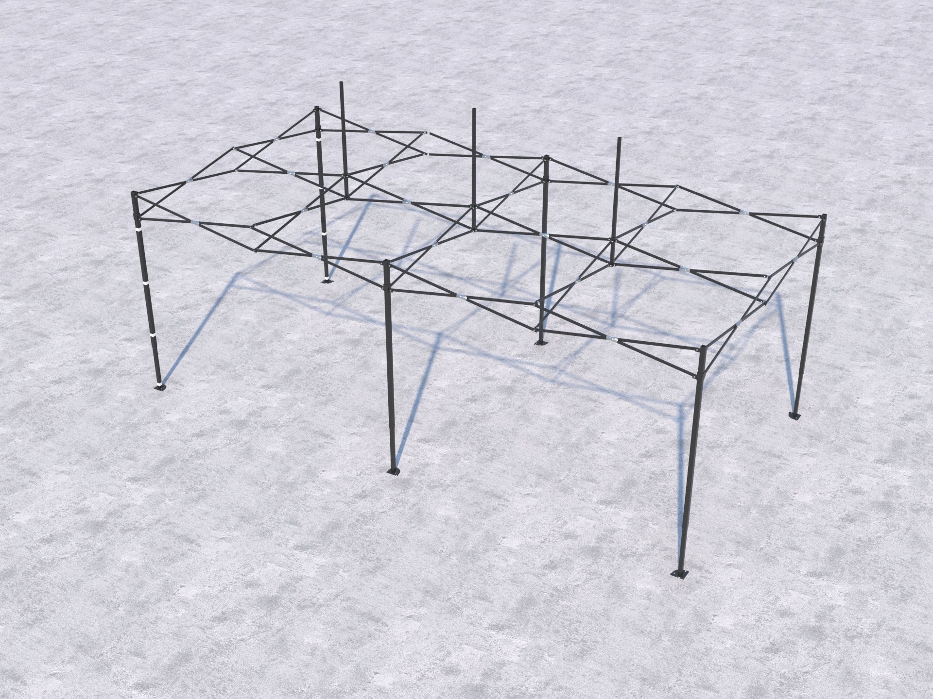 TENT WEDDING PAVILION 3x6 m Length 6 m