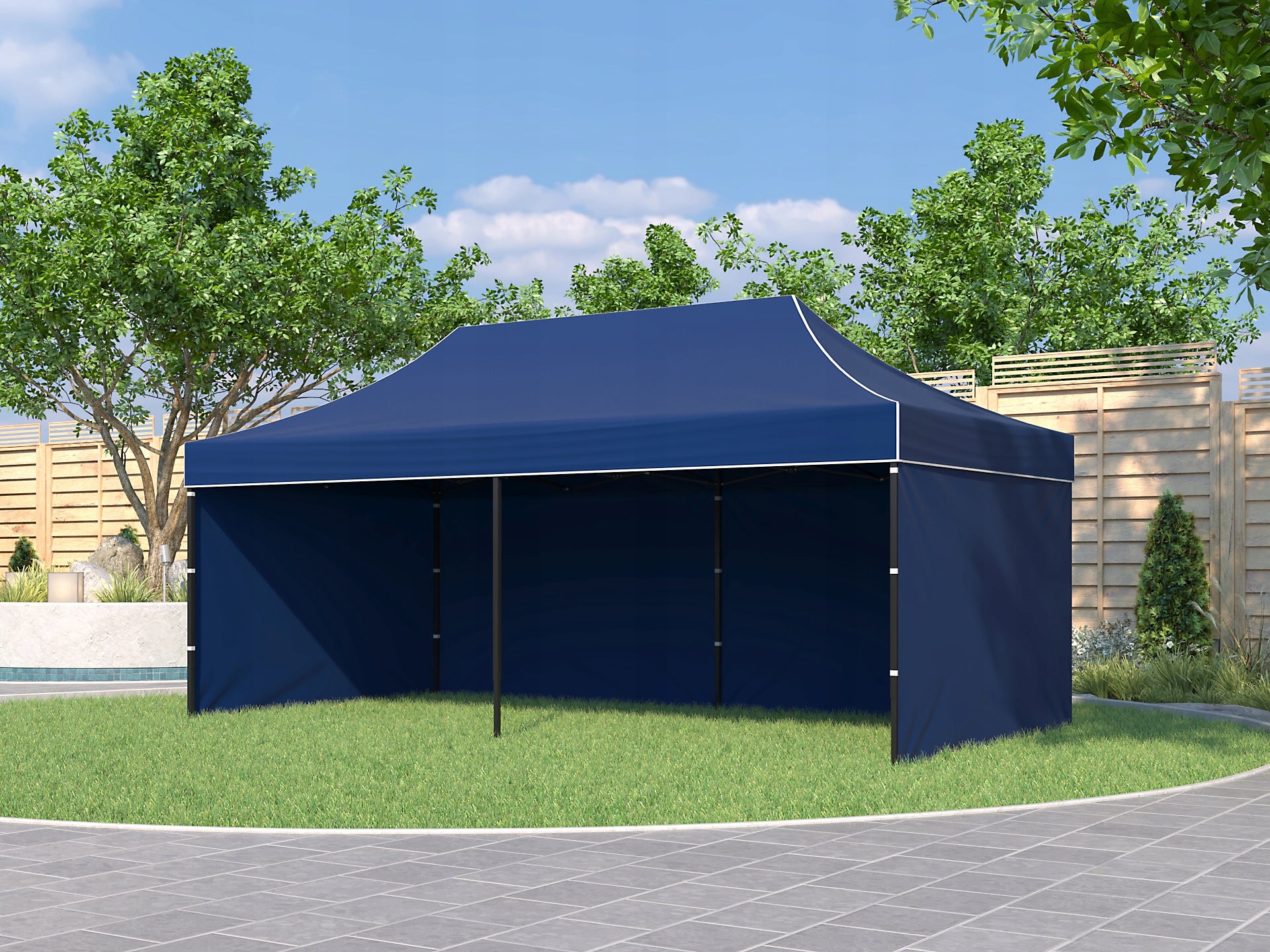 TENT WEDDING PAVILION 3x6 m Number of side walls 3 walls