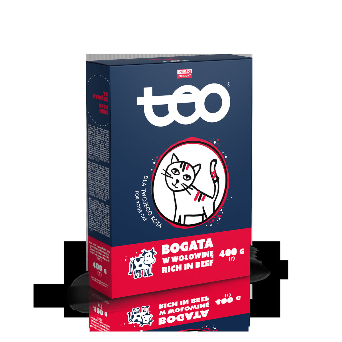 TEO Beef Rich Cat Food Beef Box 400 g Brand TEO