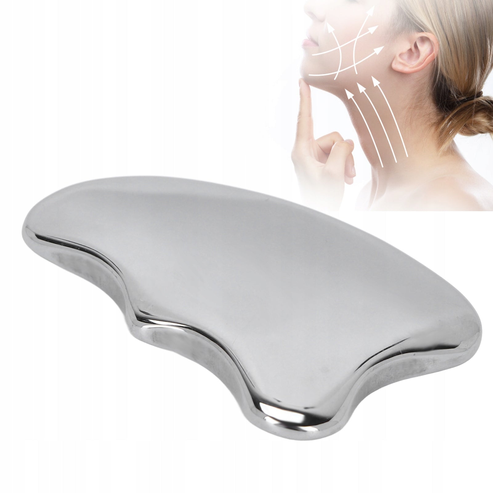 TERAHERTZ STONE GUA SHA FOR FACE MASSAGE TILE QUARTZ