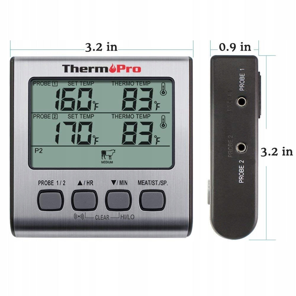 Digitales elektronisches BBQ-Thermometer zum Grillen von Fleisch ThermoPro TP17 