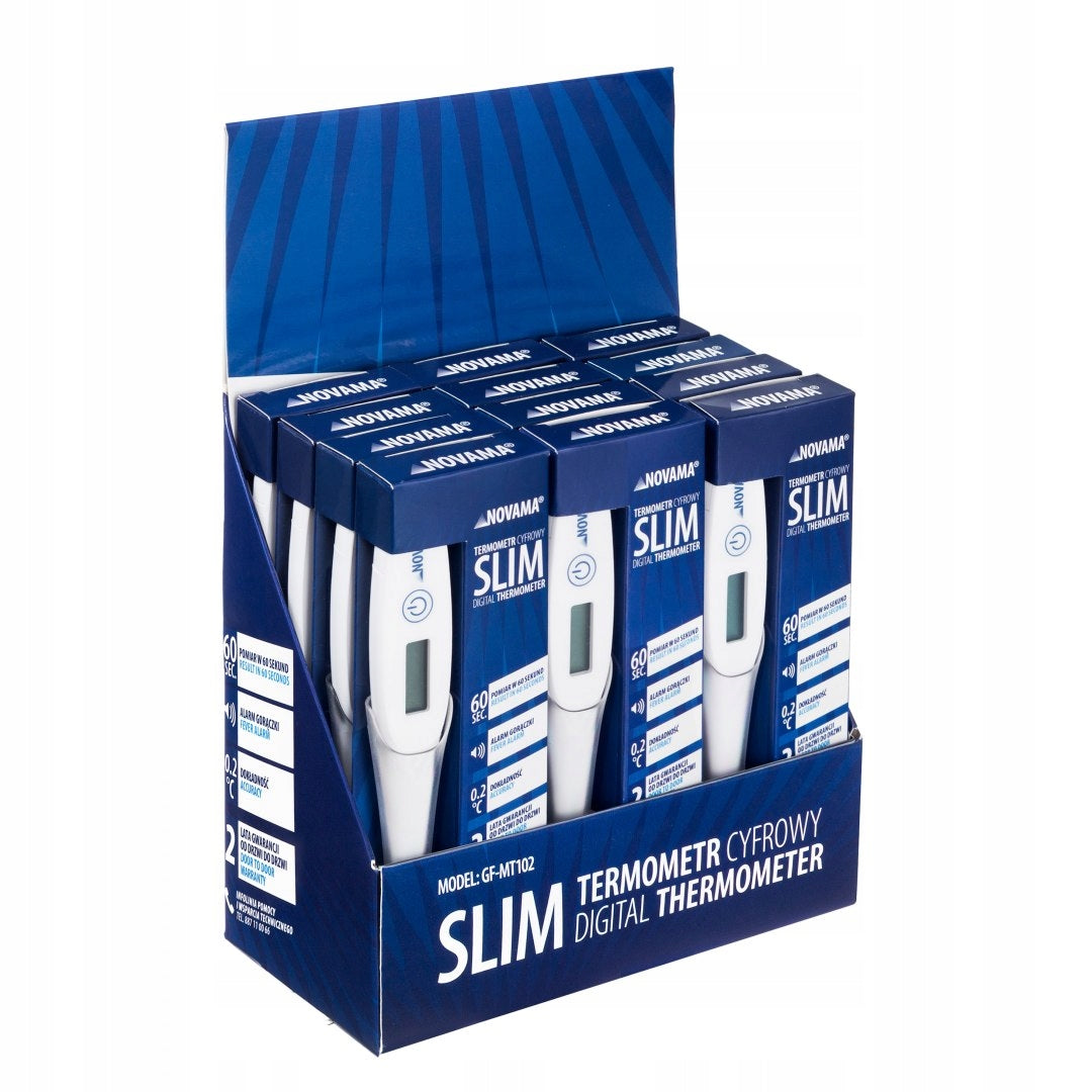 TERMOMETR ELEKTRONICZNY NOVAMA SLIM 1SZTUKA Packaging status original