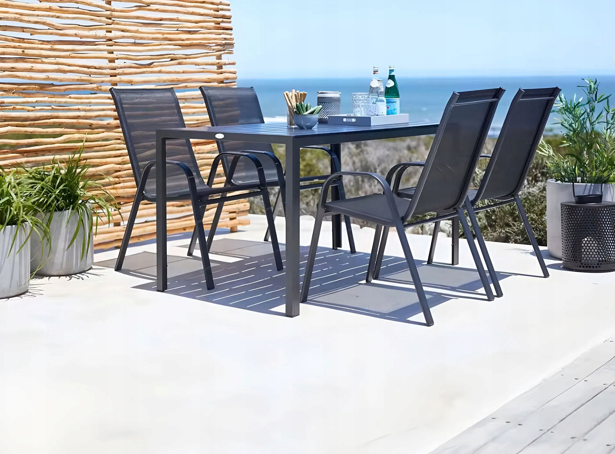 TERRACE FURNITURE GARDEN TABLE 6 CHAIRS FURNITURE SET FOR TERRACE GARDEN BALCONY Packaging status original