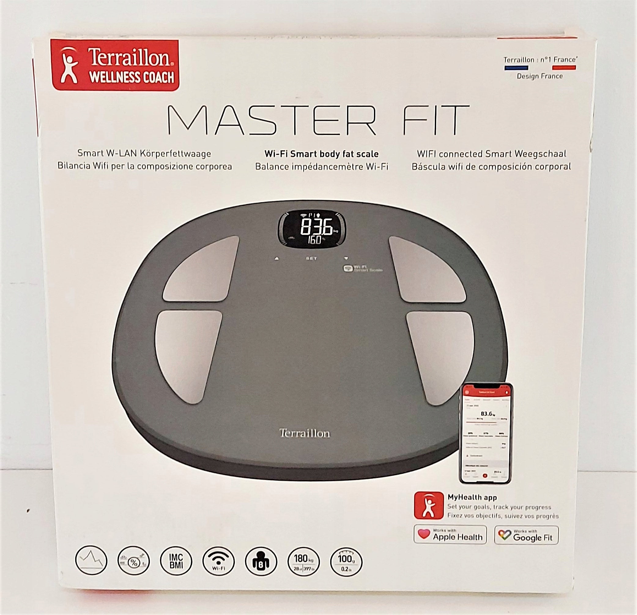TERRAILLON Master Fit analytical scale 180kg Brand Terraillon