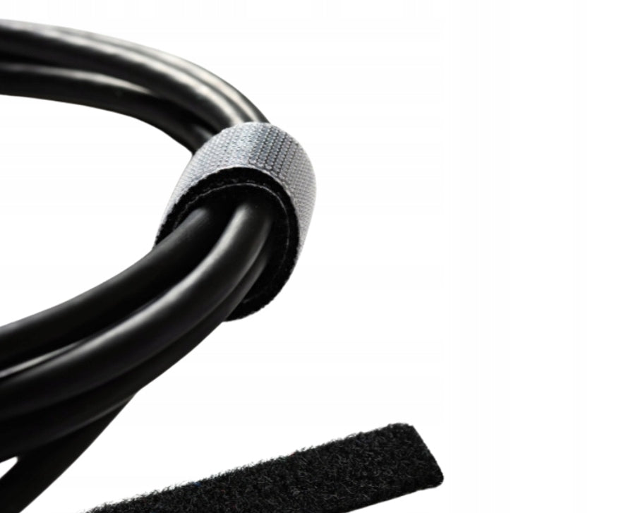 TESA CABLE ORGANIZER BAND VELCRO TAPE CABLE CLIPS 5M BLACK Brand Tesa
