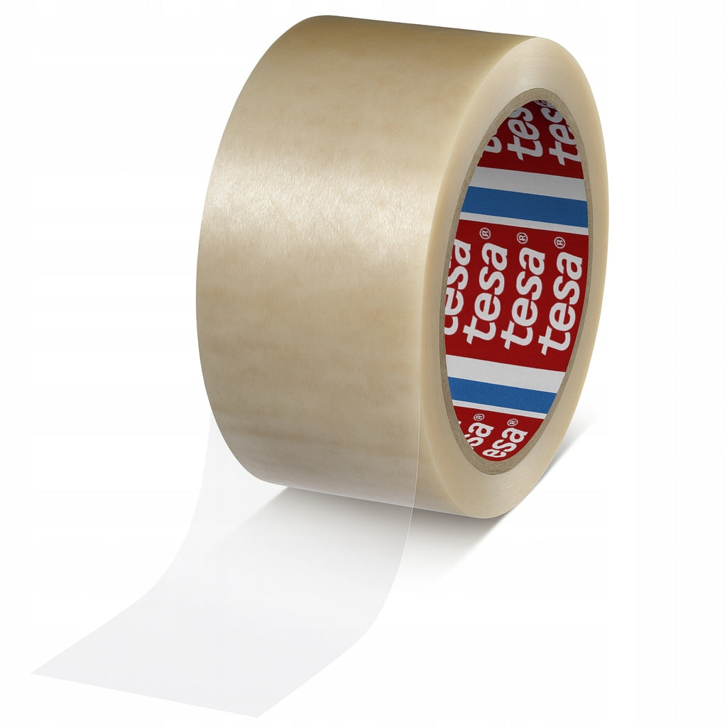 TESA COLORLESS PACKING TAPE 4120 PVC 66M X 50MM FOR SHIPMENT CARTONS 1PCS Brand Tesa