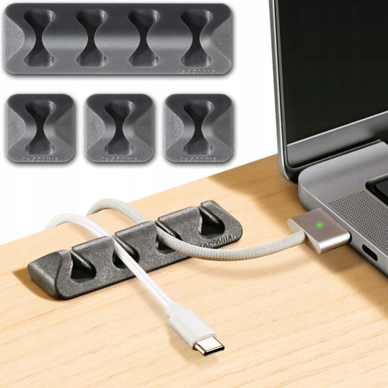 TESCOMA DESK CABLE ORGANIZER 4el