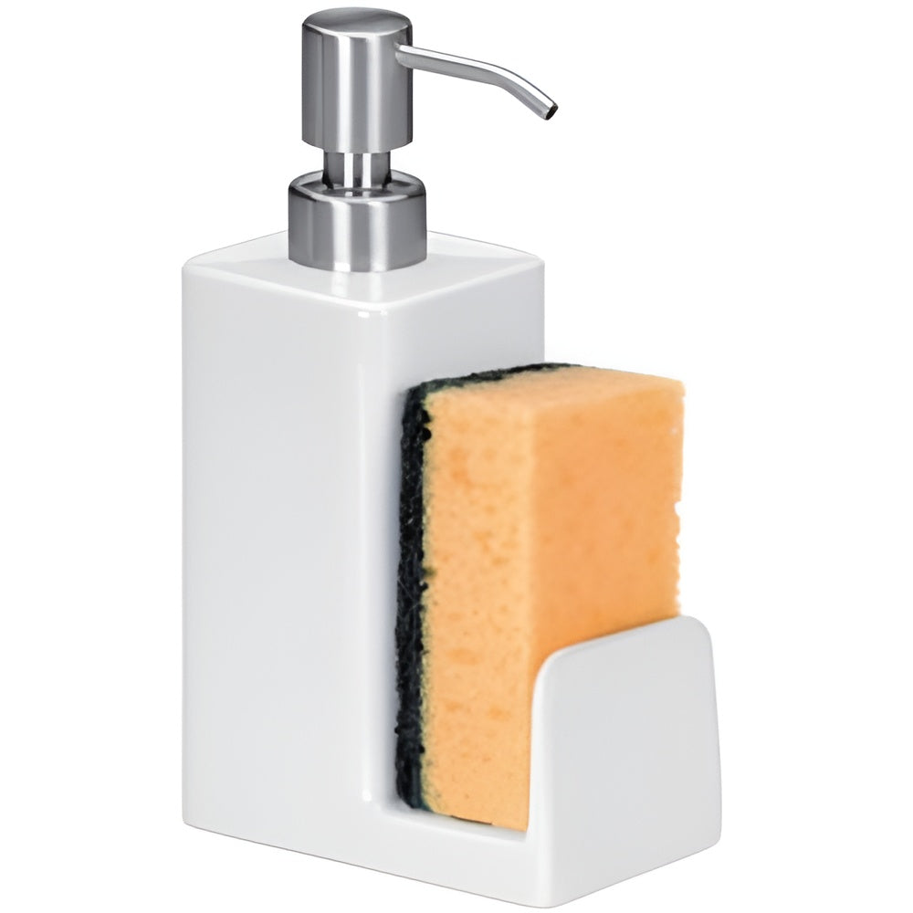 TESCOMA PORCELAIN DISPENSER FOR DISHWASHING LIQUID WITH SPACE FOR SPONGE ONLINE