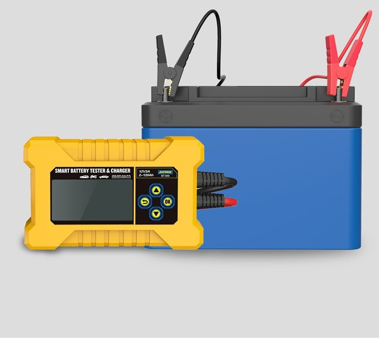 TESTER AND RECTIFIER CHARGER FOR 12V BATTERIES Batteries included yes