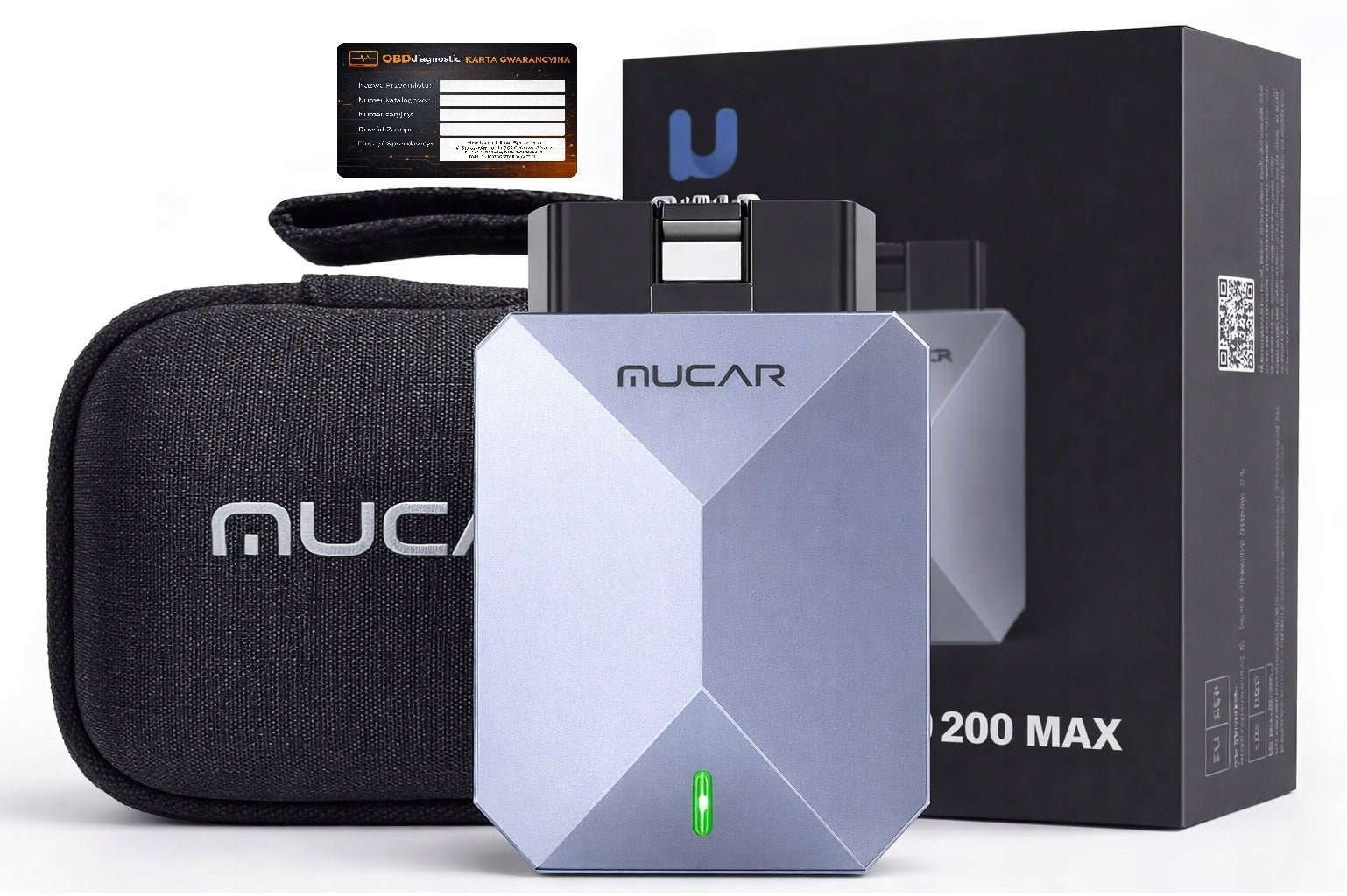 TESTER DIAGNOSTIC INTERFACE MUCAR BT200 MAX OBD2 CAN FD ASSISTANT AI PL