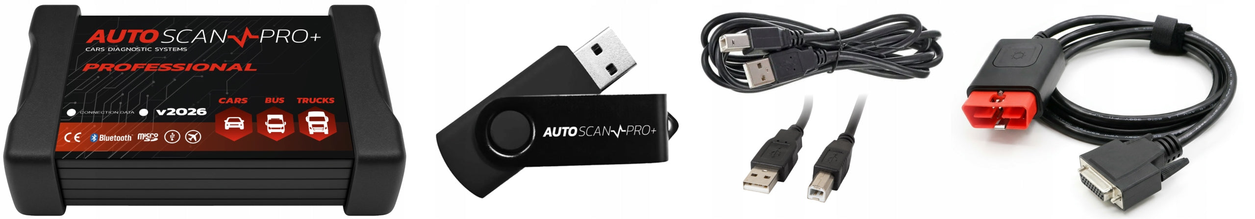 TESTER DIAGNOSTIC INTERFACE OBD2 MULTI PL COMPUTER SCANNER FOR CAR Brand Autoscan PRO+