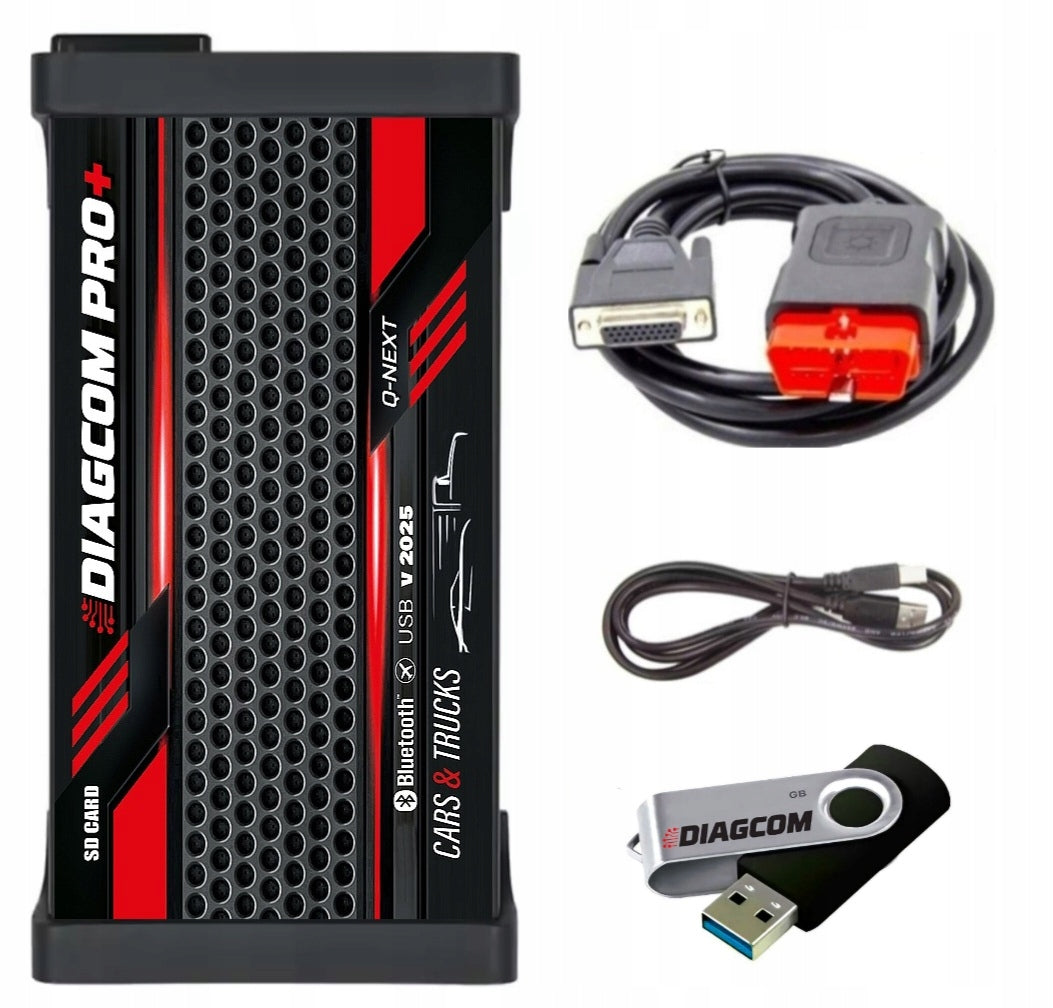 TESTER DIAGNOSTIC INTERFACE SCANNER MULTI DIAGCOM PRO+ SINGLE BOARD BT4.3 Manufacturer code OBD2 QNEXT MU9241