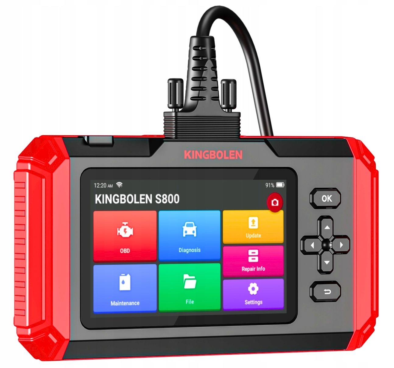 TESTER DIAGNOSTIC SCANNER KINGBOLEN S800 OBD2 15 FUNCTION INTERFACE PL Manufacturer code S800 OBD 2 TESTER Interfejs Komputer OBDII