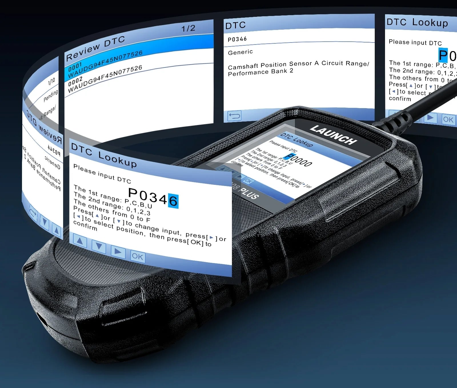 TESTER SCANNER OBD DIAGNOSTIC COMPUTER 2 Error erasure CR3008 PLUS Brand Launch