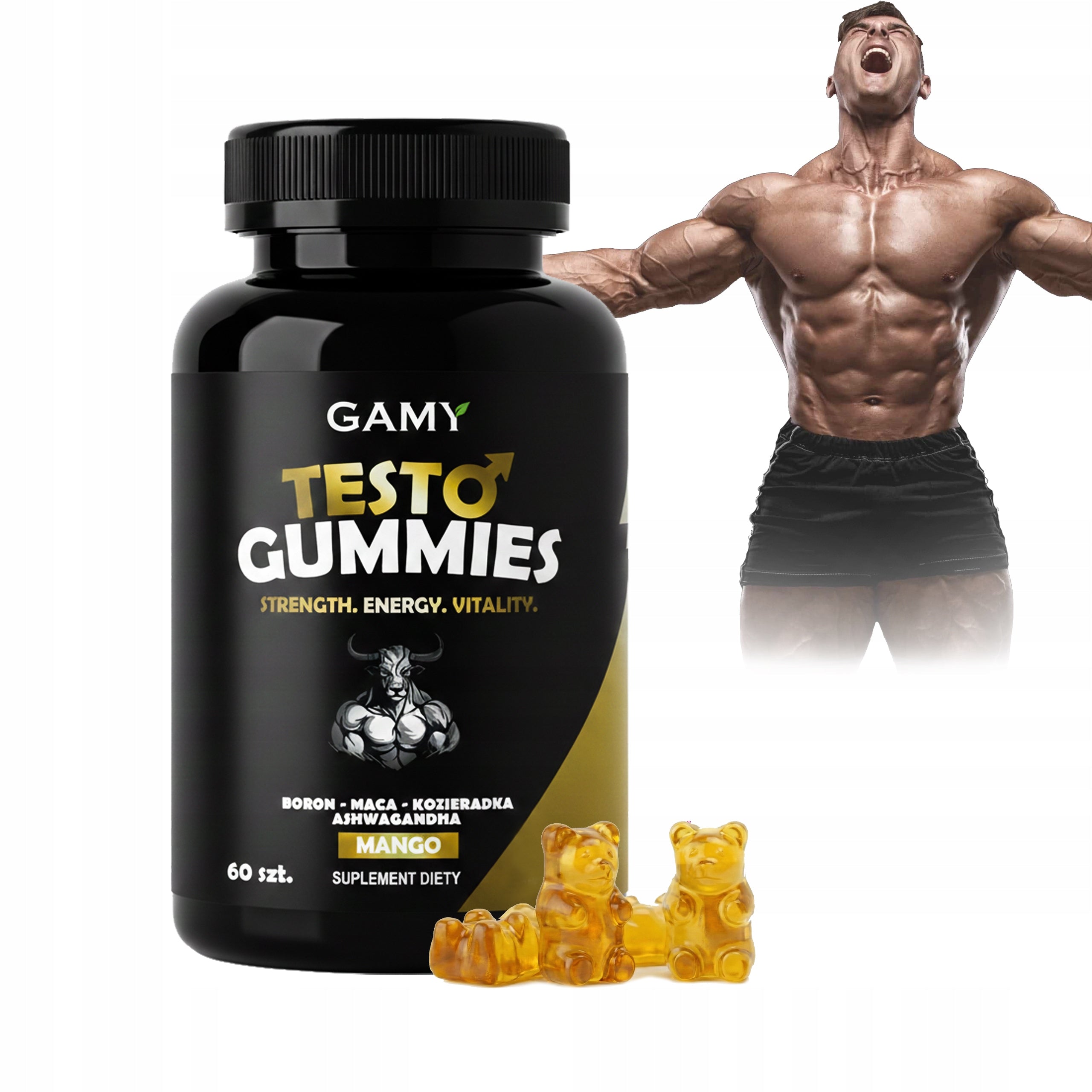 TESTO RANGES | Gummies | Natural Testosterone Booster | POTENCY STRENGTH MASS