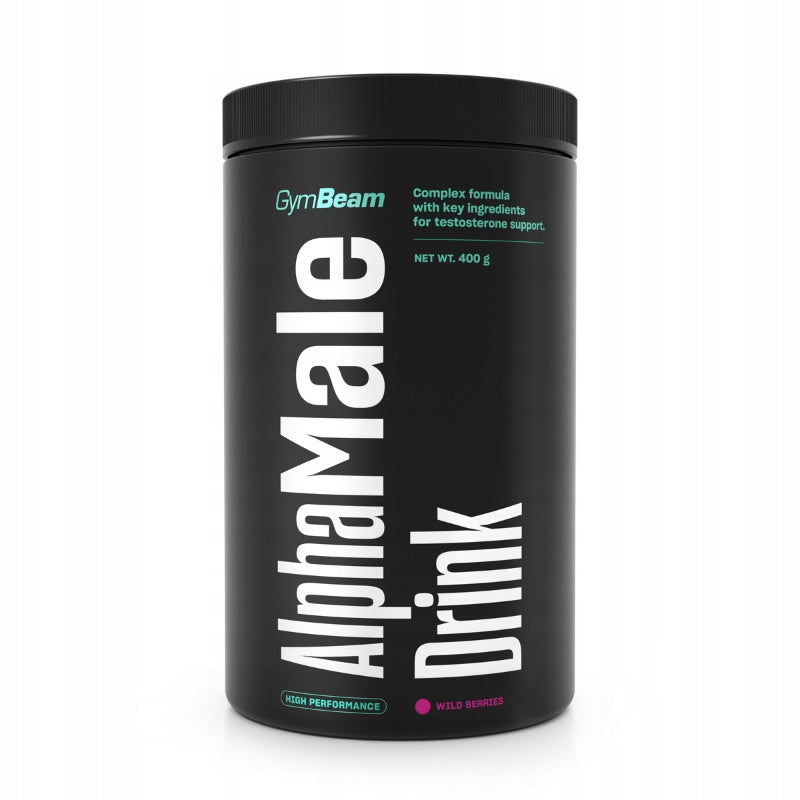 TESTOSTERONE BOOSTER ALPHAMALE DRINK POWDER - GymBeam 400g wild berries