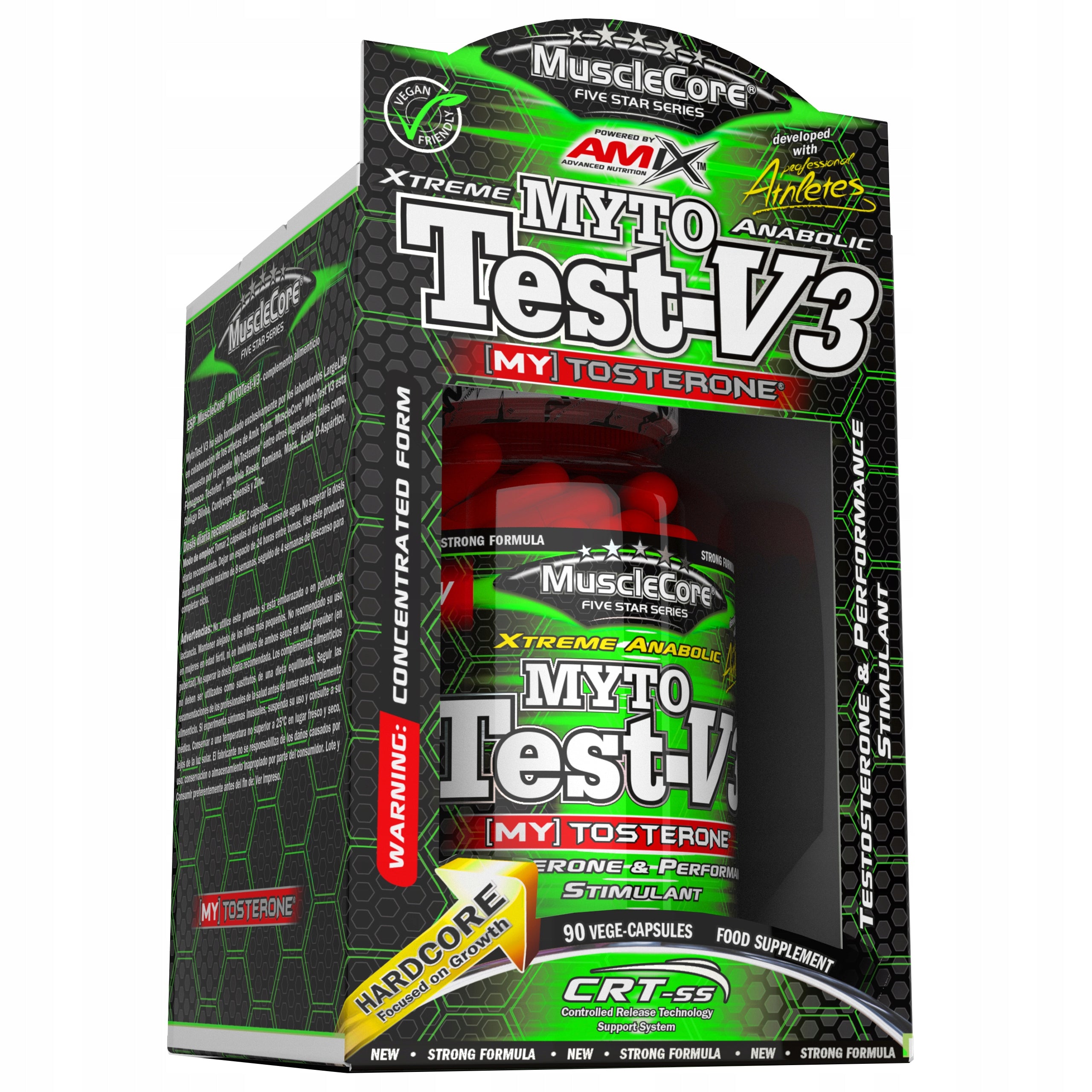 TESTOSTERONE BOOSTER AMIX MYTO TEST V3 90 kap TESTOSTERONE LIBIDO POTENCY