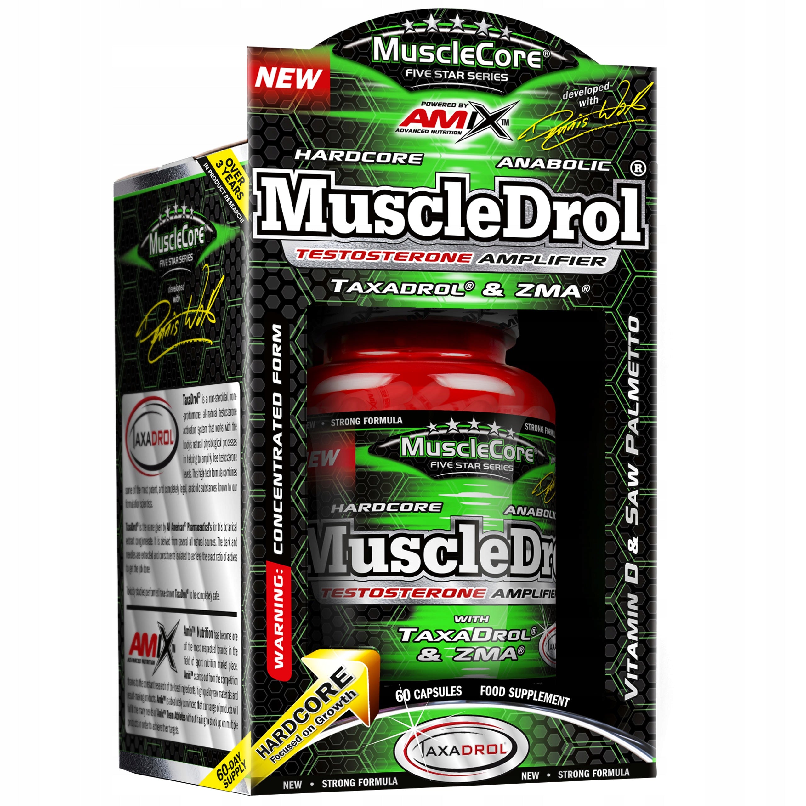 TESTOSTERONE BOOSTER Libido ZMA - Amix MuscleDrol 90 servings - strong booster
