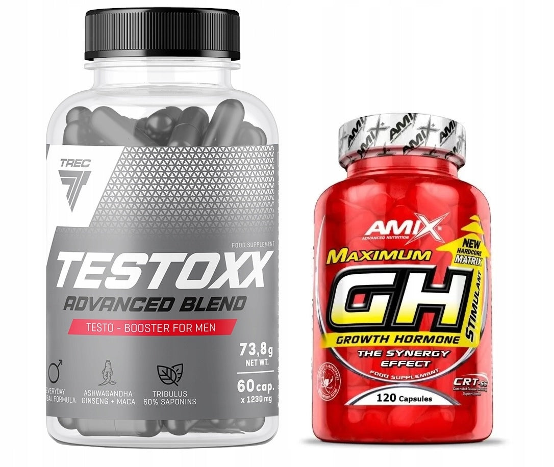 TESTOSTERONE NUTRITION SET, GROWTH HORMONE NUTRIENTS for dry muscle mass