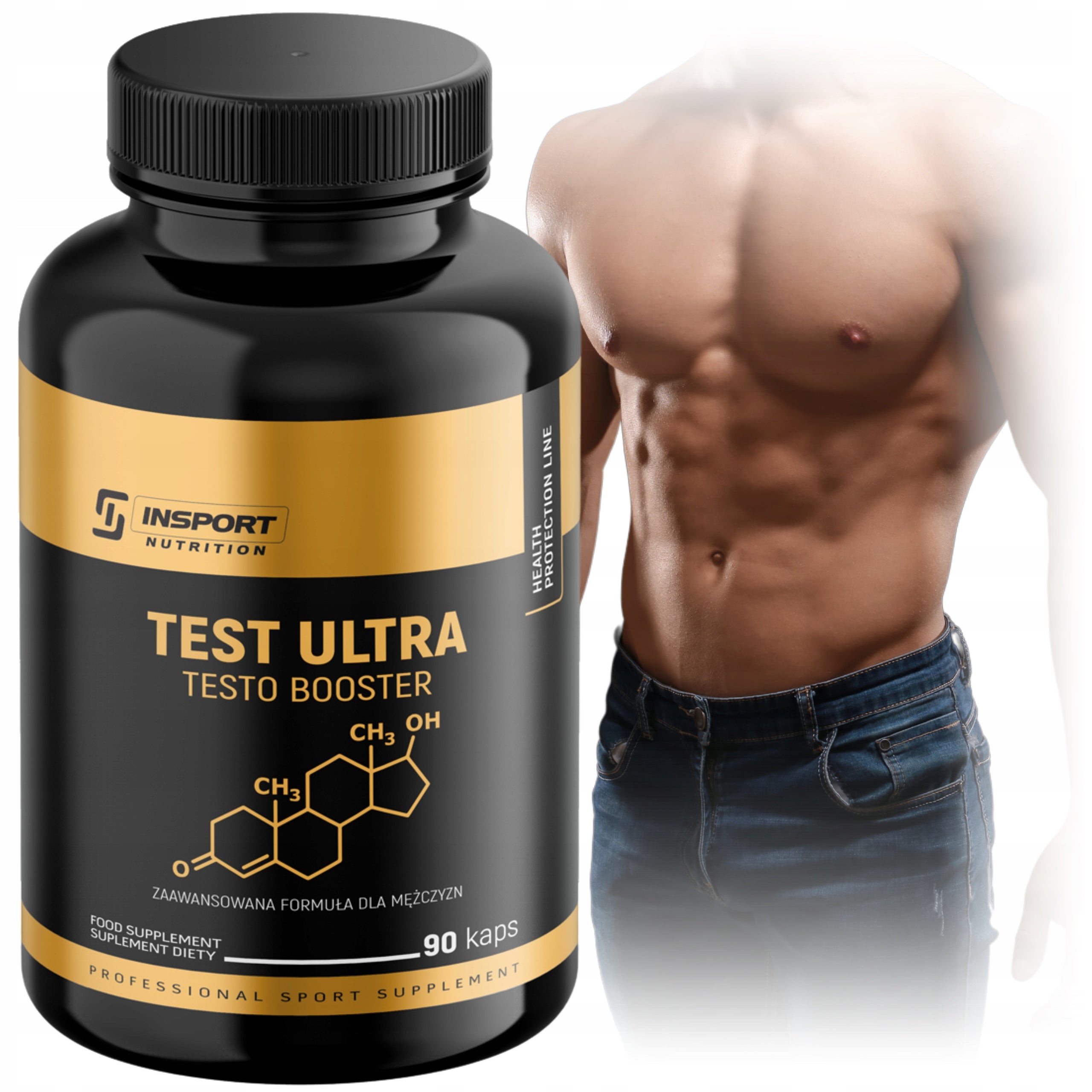 TESTOSTERONE Tablets TRIBULUS Mace Ground MACA ZINC | INSPORT Packaging status original