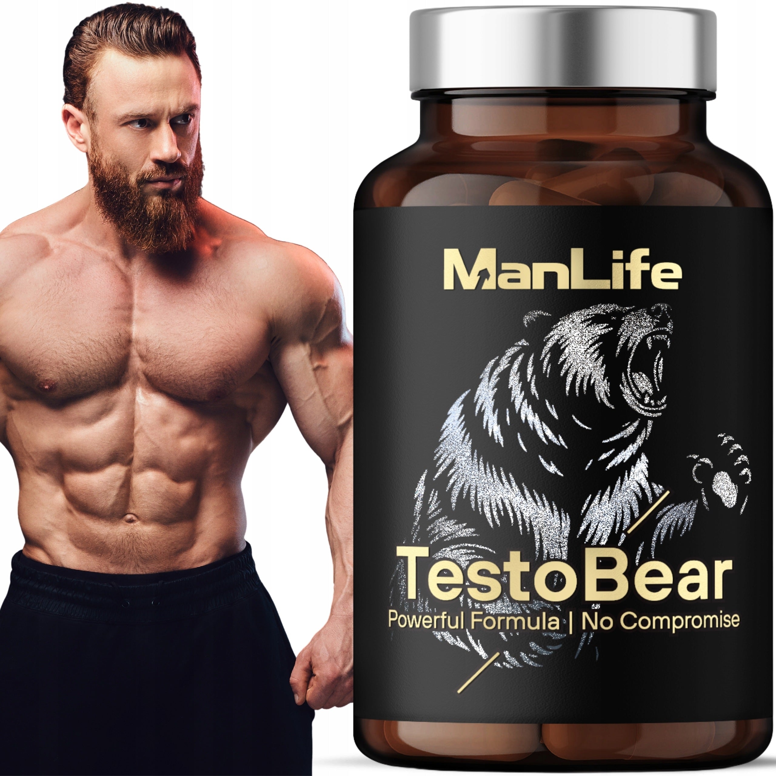 TESTOSTERONE tablets | Natural Testosterone Booster | ManLife TestoBear