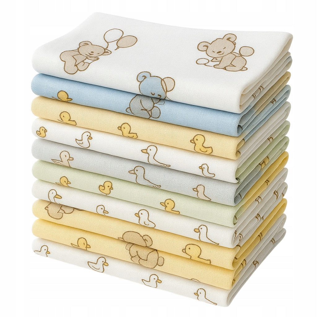 TETRA DIAPERS COLORFUL LUX DIAPERS COTTON 100% 60X80 PREMIUM 10pcs Brand EGA