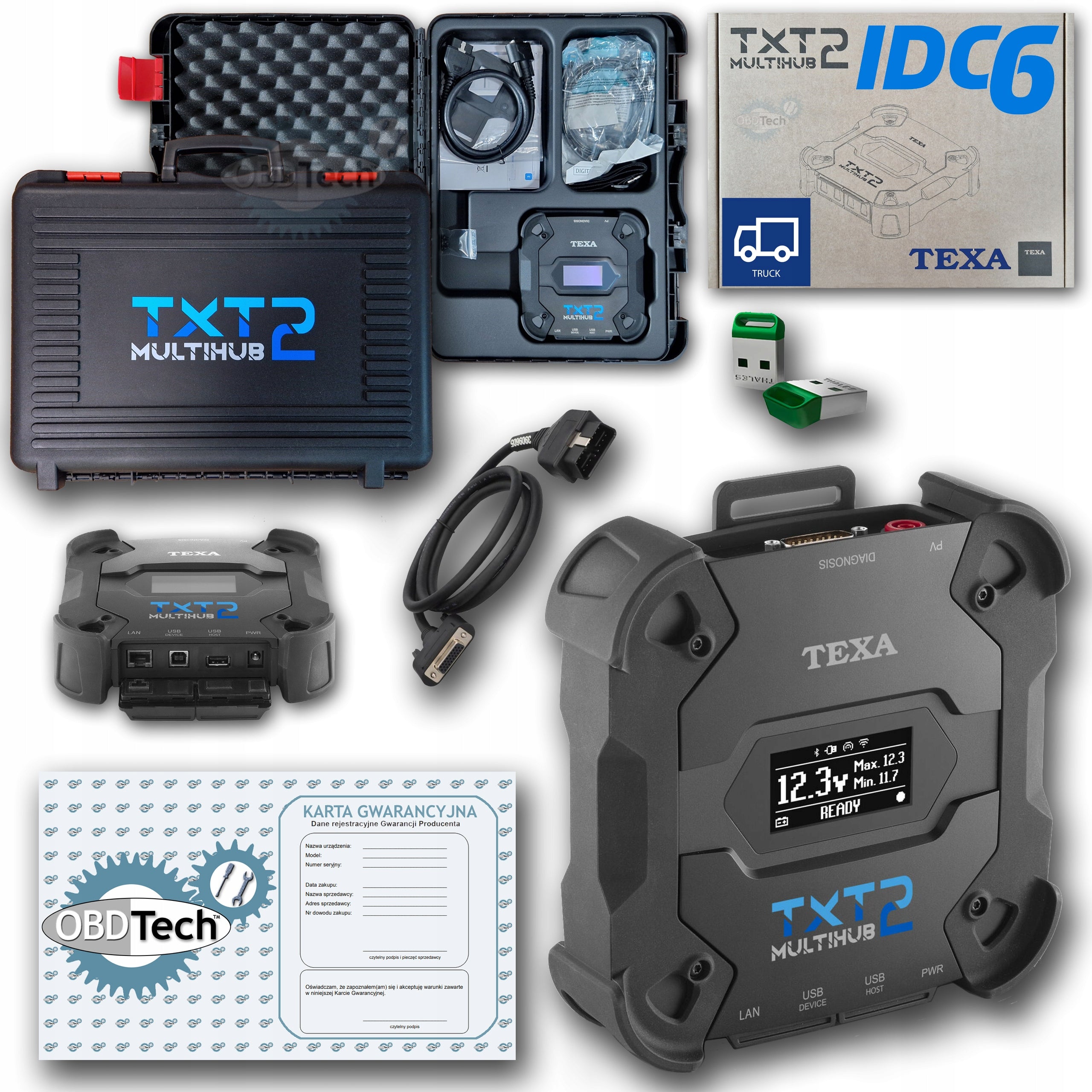 TEXA NAVIGATOR TXT MULTIHUB 2 - NEW 2025 IDC6 TRUCK - Truck diagnostics