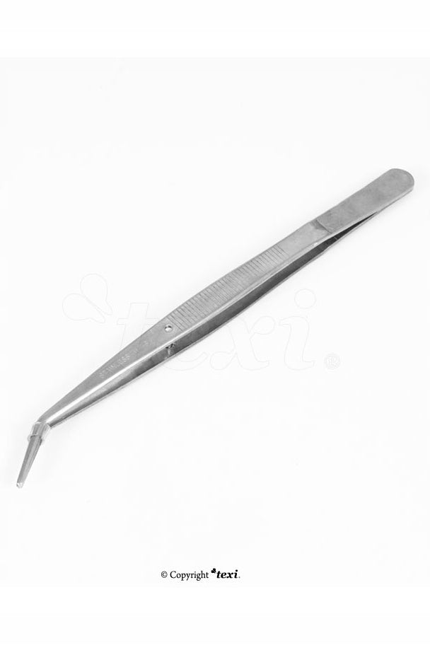 TEXI 4005 Tweezers for threading Dominant color silver/gray