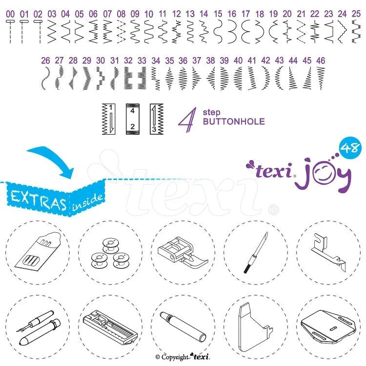 TEXI JOY 48 sewing machine Brand Texi