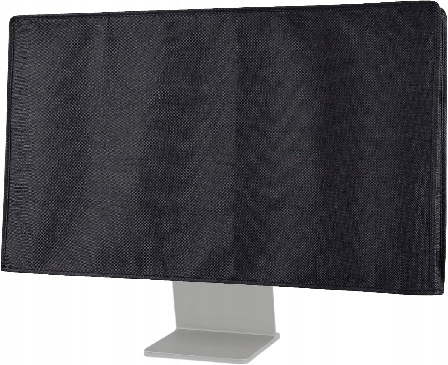 TEXTILE MONITOR COVER BLACK FOR PC SCREENS WITH STAND HOLE