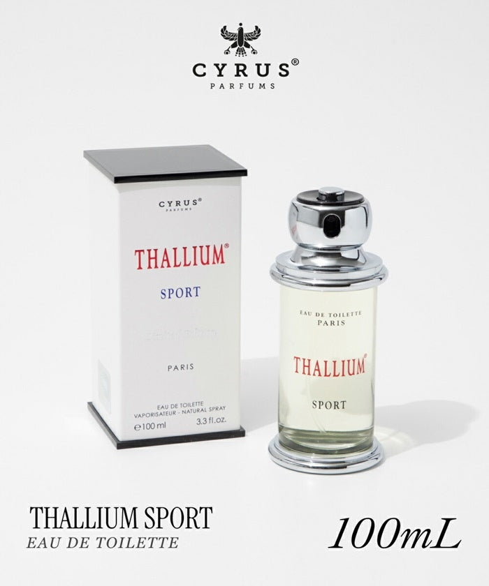 THALLIUM SPORT Edt-100ml-men Paris-Bleu CYRUS Brand Cyrus