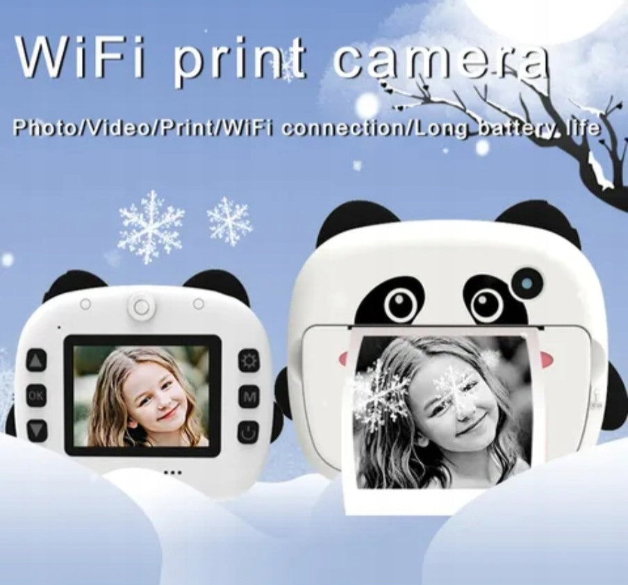 THD Pixels KX-03 Panda Kids Photo Camera Color white