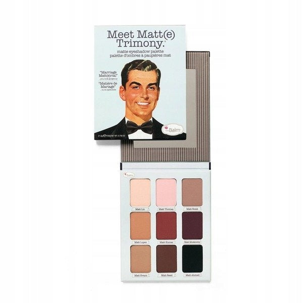 Akių šešėlių paletė TheBalm Meet Matte Trimony, 21.6 g