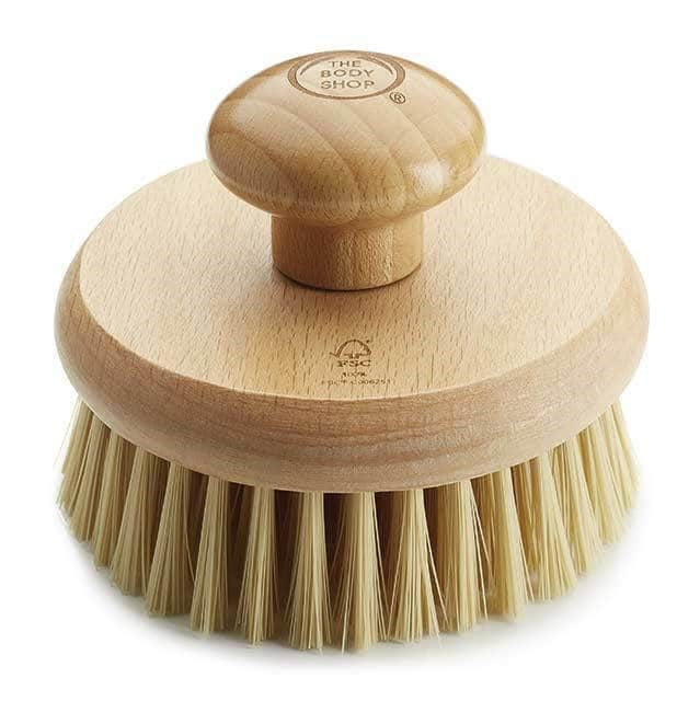 THE BODY SHOP BODY BRUSH ROUN Dry Massage Brush DETOX