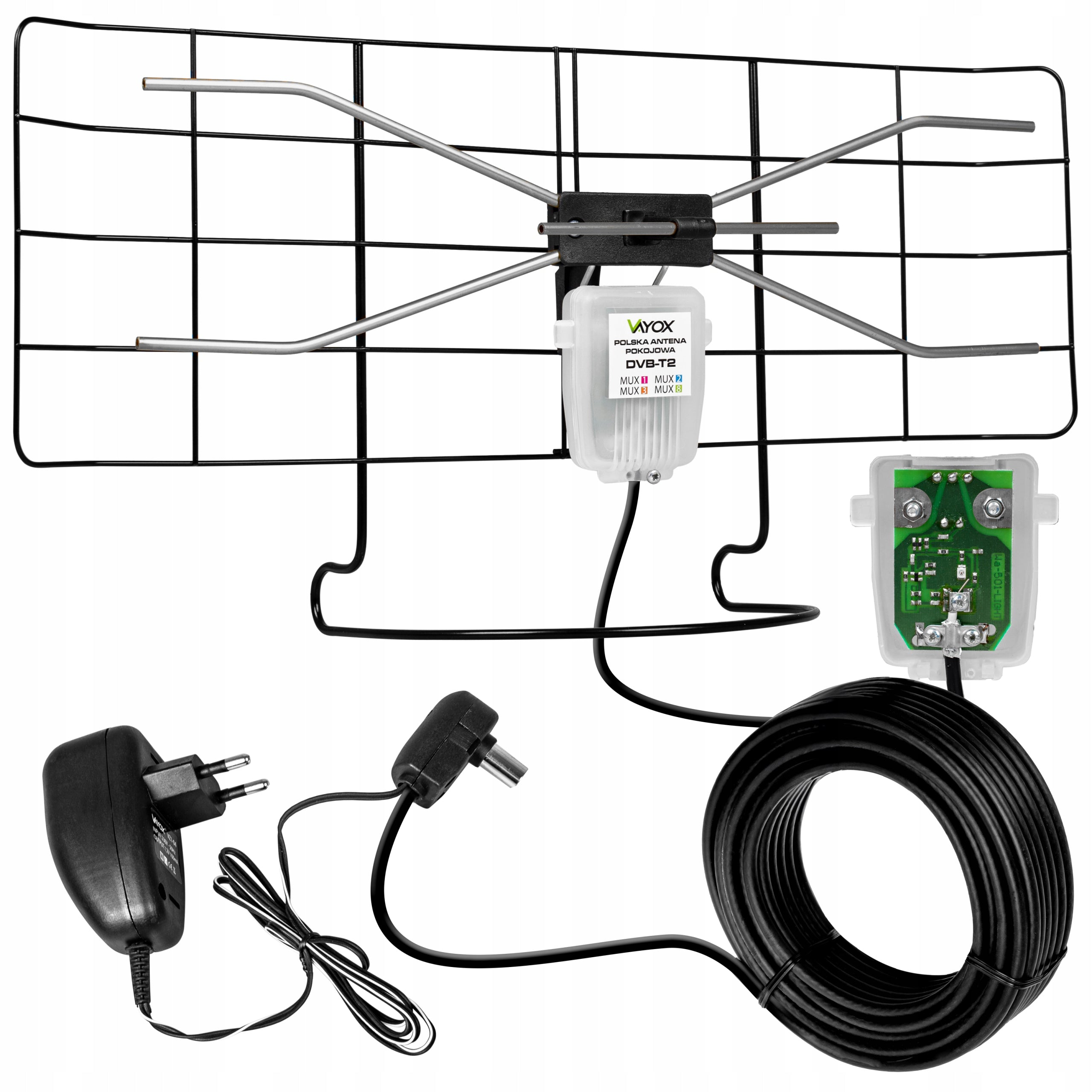 THE MOST POWERFUL DVB-T2 TV ANTENNA ROOM Poland MUX8 4K STRONG SIGNAL VAYOX