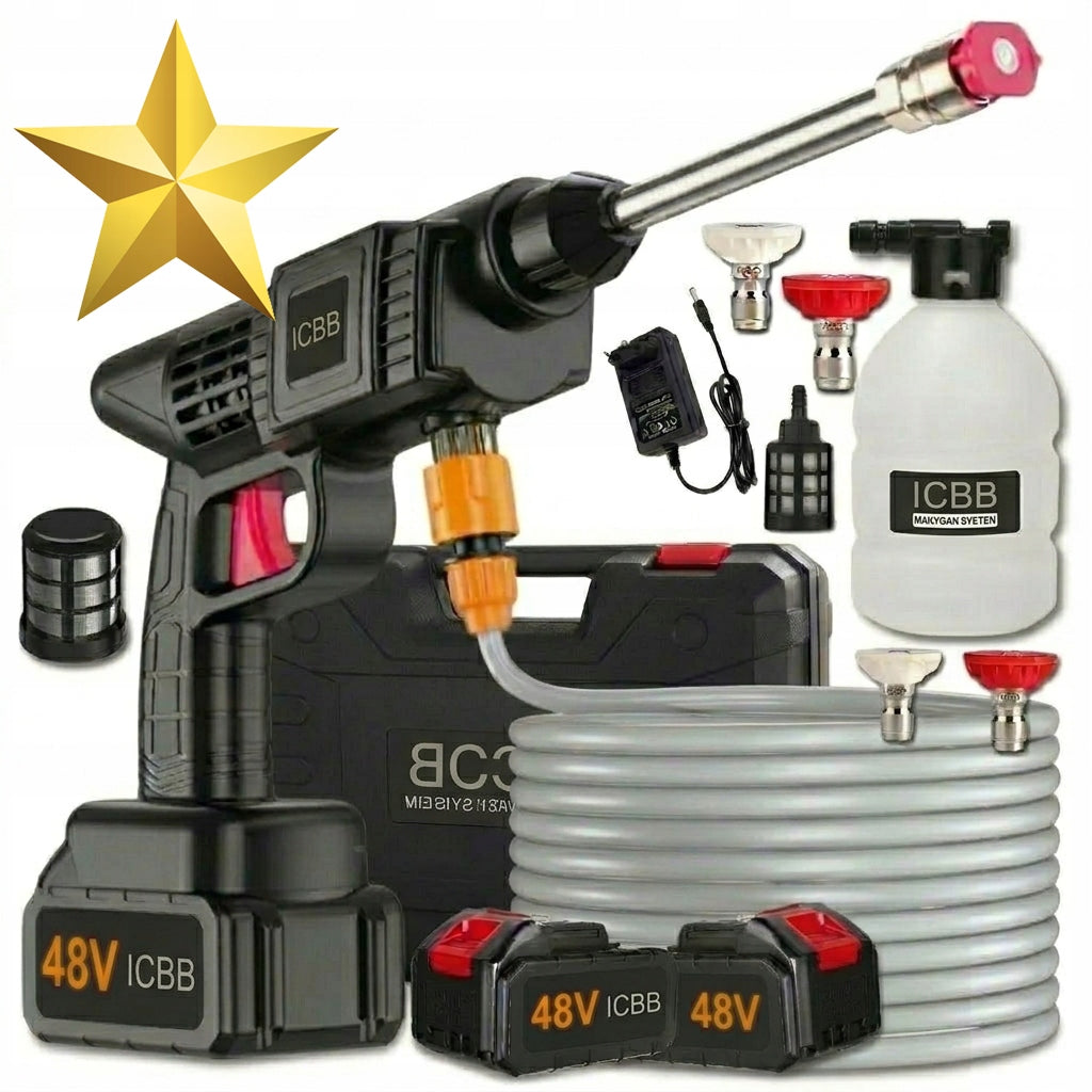 THE MOST POWERFUL PRESSURE WASHER Cordless 48V 2x 4AH WASH KIT