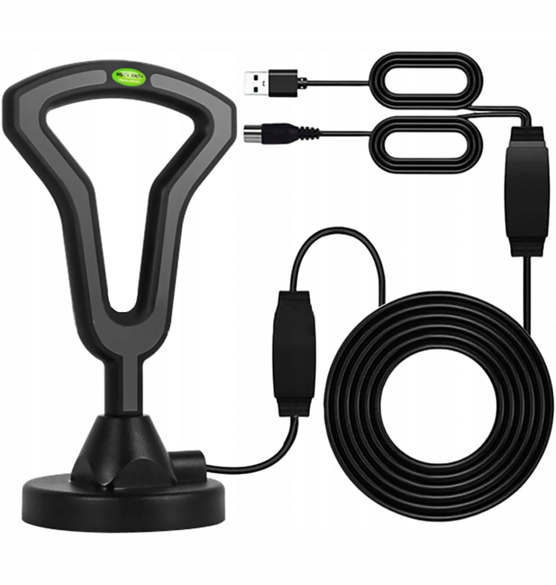 THE MOST POWERFUL TV ANTENNA DVB-T2 FM DAB ACTIVE WITH AMPLIFIER Packaging status original